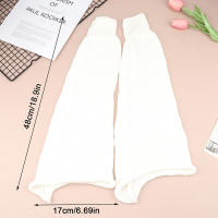 Calentadores De Piernas Invierno Para Mujer Calcetines JK De Media Altura Góticos Lolita Tejidos De Poliéster Unisex - details 0