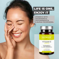 Vitamina E Pura Premium - Potente Antioxidante Natural Tocotrienoles + Tocoferoles - Protege las celulas del estres oxidativo - 60 Perlas de Aceite Puro de Vitamina E Nutralie - details 0