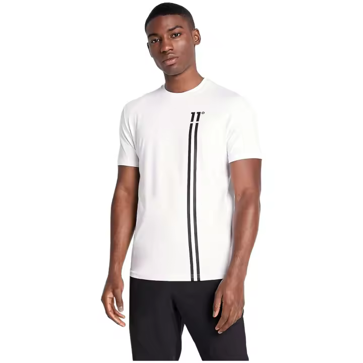 Camiseta de Manga Corta 11 Degrees Stripe - para hombre en color blanco - 1