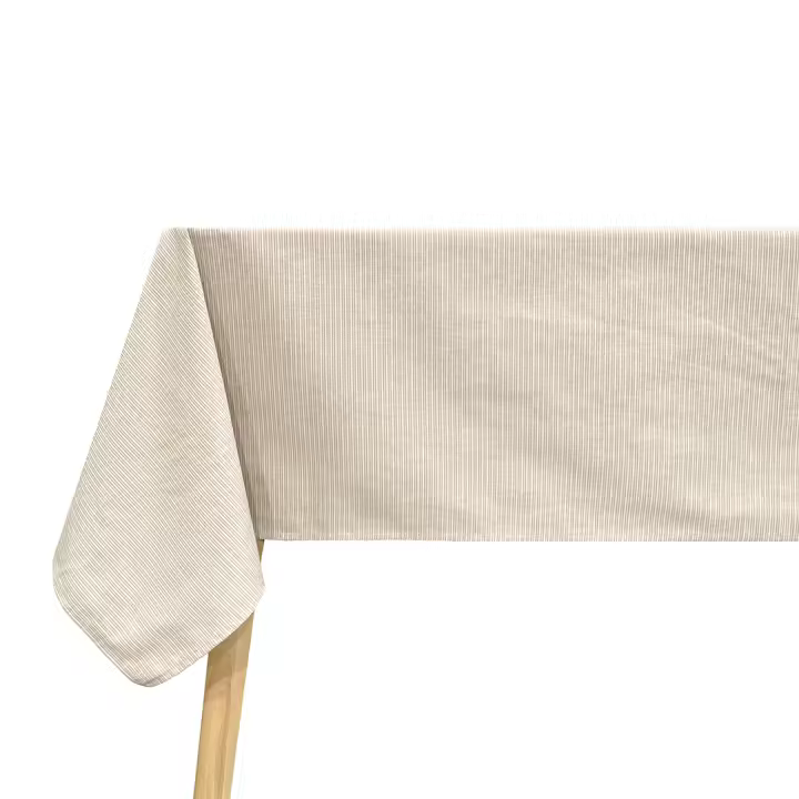 EL CABALLO - Mantel de algodón/poliéster CAZORLA  140x200 cm beige.  Fabricado en España. - 1