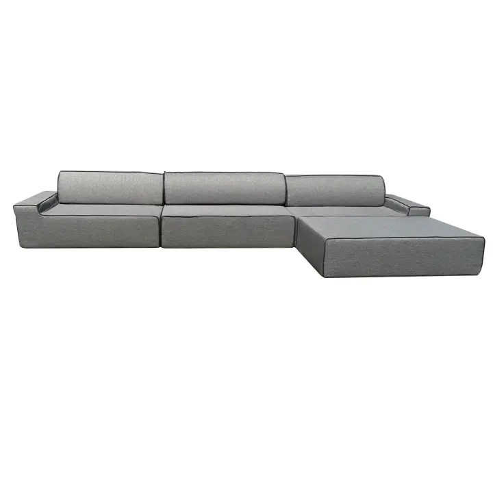 K´Foam Store -  Sofá Modular ARKO Triple Chaise Longue - 360x160cm Gris – Confort y Estilo para Tu Hogar - 1