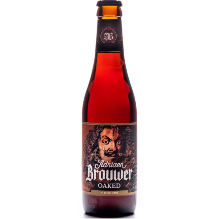 6 uds x Adriaen Brouwer Dark 33Cl cerveza Belga tostada con barrica - 1