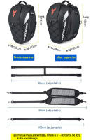 Bolsa De Asiento Trasero Para Motocicleta 37L Impermeable Almacenamiento De Casco Y Equipaje Moto Bolsa De Hombro Dual Uso - details 1