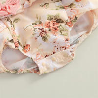 Vestido De Princesa Para Bebé Niña De Algodón Con Volantes Y Mariposa Floral Vestido Casual Veraniego Para Recién Nacidos 0-18 Meses - details 2