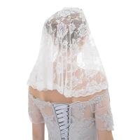 Velo De Novia Vinoprom De Encaje Y Flores Para Boda Cubierta De Cabeza Para Iglesia Y Capilla Material De Bambú Y Aceato - details 2