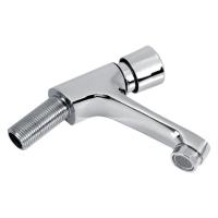 Grifo De Baño Con Retardo De Tiempo Y Ajuste Automático Cromado Grifo Ahorrador De Agua Para Lavabo Montaje En Superficie Cerámica - details 5
