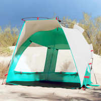 vidaXL Tienda de playa 2 personas impermeable apertura rápida Color azure blue,  Gris,  Verde mar y mas - details 2