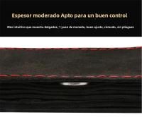 Cubierta De Volante De Cuero DIY Fibras Suaves Universal Con Hilo Y Agujas Accesorios De Interior Para Coche Color Versátil - details 13