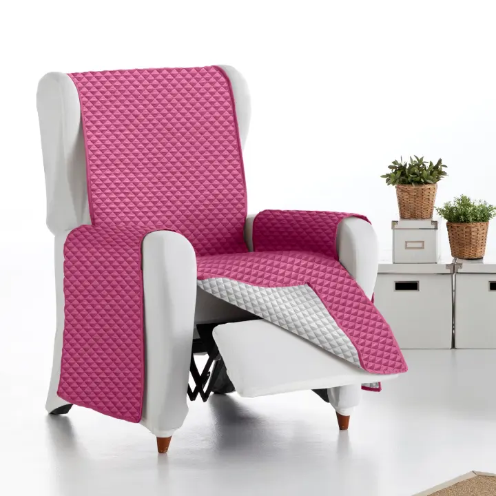 Eysa Funda Sofá Oslo Practica Reversible Fucsia - Gran Gama de Colores Disponibles - 1