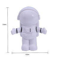 Lámpara De Lectura Portátil En Forma De Astronauta Blanco USB Para Escritorio Luz Nocturna LED Para PC Y Computadora Fuente DC 5V - details 0