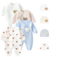 Bodysuit Para Niños Y Niñas Nuevos Otoño Invierno Ropa De Algodón Grueso Para Bebé 0-6M Prenda Diaria Para El Hogar - details 1