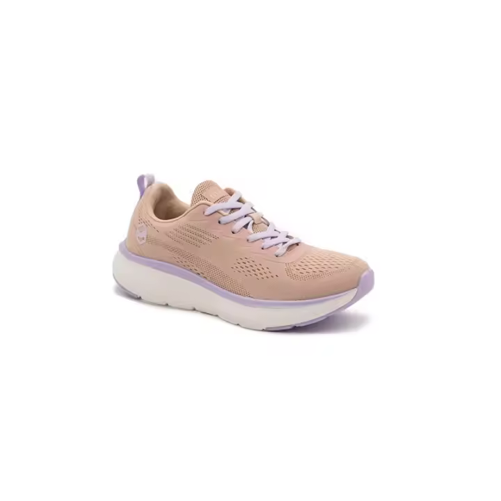 MySOFT - Zapatillas para Mujer - Rosa con Suela Blanca y Detalles Malva - Ecológicas y Cómodas - 1