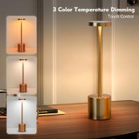 Lámpara De Mesa Moderna LED Recargable Táctil Con 3 Colores Para Decoración De Habitación Restaurante Bar Lámpara Atmosférica - details 1