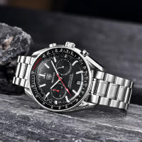 Reloj De Pulsera De Cuarzo Para Hombre BENYAR Lujo Nueva Marca 50M Impermeable Correa De Acero Inoxidable Cronógrafo Casual Para Hombres - details 14