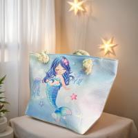 MEJORADA Mini Bolso de Playa para Niñas con Diseño de Sirena - Ligero, Colorido y Resistente, Ideal para Verano y Vacaciones - details 4