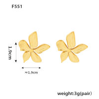 Pendientes de Maple inoxidable de la Flor del Pivot priionero para las mujeres de Oro de Plata con inclusiones de color Multi Zircon Pendientes de las mujeres Cute Girls Ear Cuff - details 1