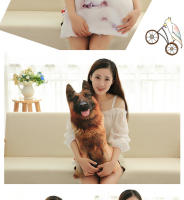 Cojín De Perro Divertido Y Realista 3D Curvado 50cm Relleno De Memoria Poliéster/Celulosa Decoración Para Sofá Juguete De Cabeza De Perro Para El Hogar - details 8