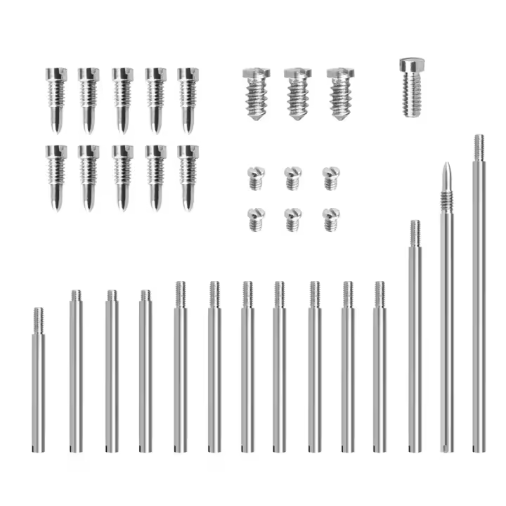 Set De Herramientas De Reparación De Clarinete 34Pcs Accesorios Para Instrumentos De Viento Piezas Reemplazo Hierro Forjado Plateado - 1