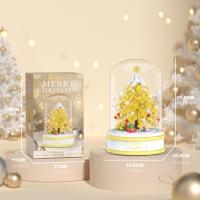 Juguetes De Rompecabezas Para Niños Caja De Música De Árbol De Navidad Con Bloques De Construcción Cristal Regalos De Navidad Para Edad 6-12 - details 3