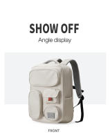 Mochila Mixi Exterior Impermeable Para Viajes 18 Pulgadas Rucksack Unisex Con Compartment Para Laptop Colores Blanco Negro Azul - details 19