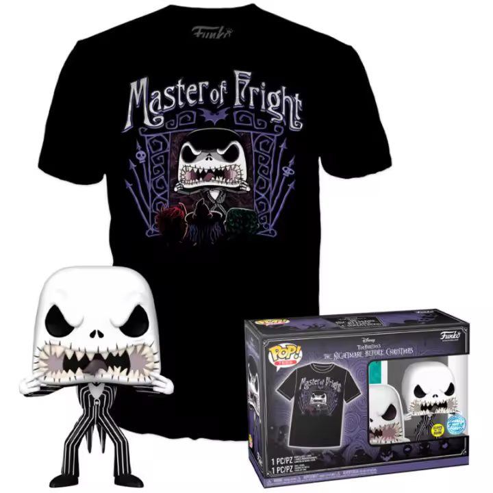 Conjunto de figuras POP & Tee Pesadelo Antes do Natal Jack Skellington Exclusivo - 1