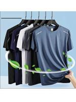 Camiseta Deportiva De Hombre Verano Transpirable Secado Rápido Manga Corta Malla Elástica Cómoda Para Exterior - details 1