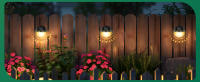 Aigostar Luces Solares Exteriores de Jardín,2700K Luz cálida,Apliques Exteriores Solares,IP44 Impermeables Luz Solar Exterior para Jardin Valla Porche Pared Patio,Lampara Solar Exterior,4 Piezas - details 6
