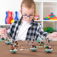 Juego De Bloques De Construcción Navideños 6 En 1 Lámpara De Navidad Colgante Decoración Para Edificios Juguetes Educativos Para Niños Y Niñas Regalos De Navidad - details 6