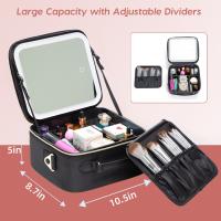 Bolso De Maquillaje Para Mujer En Cuero PU Gran Capacidad Resistente Al Agua Con Espejo Multifuncional Estilo Lady - details 21