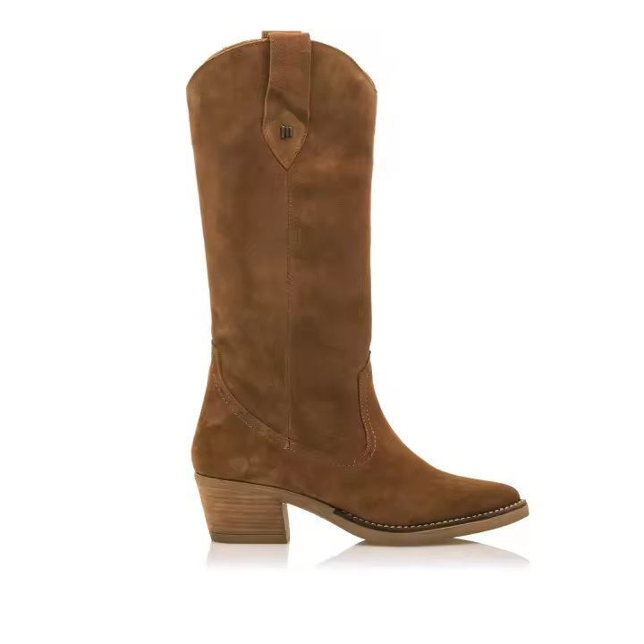 MTNG Botas de Tacón Mujer Marron Cierre Cremallera Puntera Afilada - 1