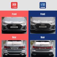 Coche De Viaje Audi RS6 Avant 1:32 JKM Miniatura Modelo Metálico Super Deportivo Para Niños Regalo Para Niño Juguete Diecast - details 3