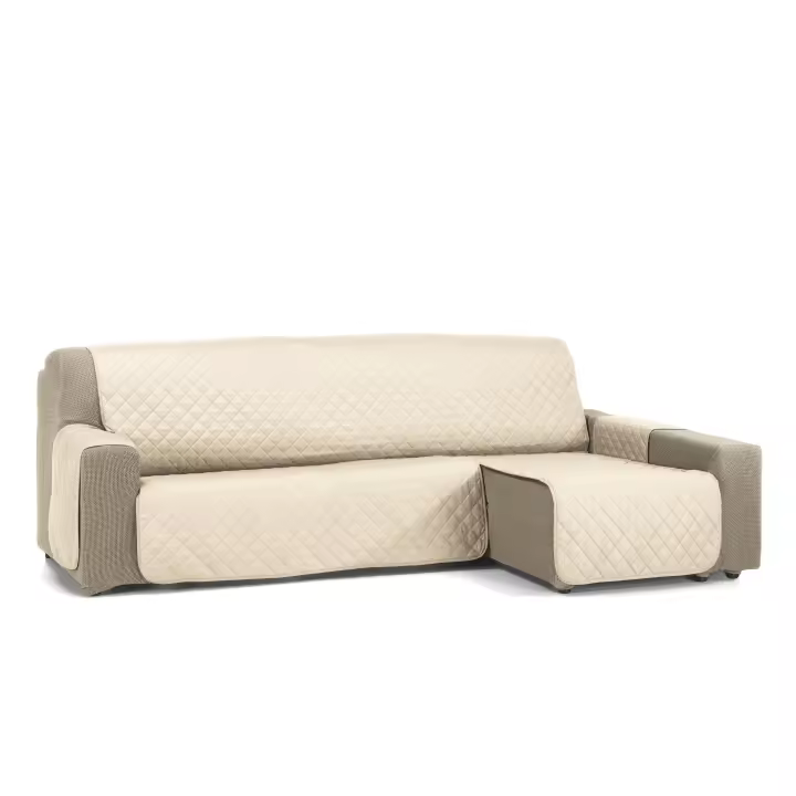 Funda Cubre Protector Sofá Chaise Longue Modelo Nina - Chaise Longue Izquierdo y Derecha - Fabricado en España - S&T Sofa Covers - 1