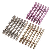 Porta Pinceles De Uñas 5 Compartimentos Soporte De Dibujar Y Pintura En Gel UV Electroplata Morado Para Exhibición Y Uso En Belleza - details 2