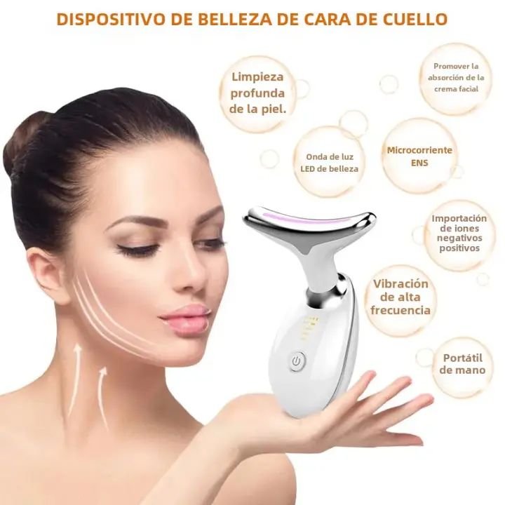 De Belleza Device Para Cuello Y Rostro Personal Portátil Lifting Facial Masajeador Máquina De Cuidado De La Piel USB Rejuvenecimiento Antiarrugas Tensión Del Cuello - 1