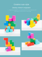 Cubo De Rubik 3D De Madera Para Niños Juguete De Construcción Creativo Bloques De Puzzle Juego De Entrenamiento Mental Adecuado Para Edades 3-12 - details 5