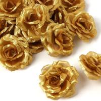 25Pcs Cabezas De Rosas De Seda Artificiales Amarillas Para Boda Fiesta De San Valentín Decoración Floral Artificial - details 5