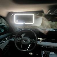 Espejo De Mano Para Coche Con LED Y Ajuste Tridimensional Espejo De Maquillaje Para Mujer Ultrafino Visera Solar De Coche - details 0
