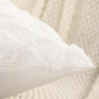 Funda De Cojín Navideña En Forma De Copo De Nieve De Algodón Poliéster Suave Para Decoración De Invierno Para Sala De Estar - details 5
