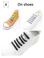 12Pcs Lazos De Zapatillas Elásticos De Silicona Para Niños Y Adultos Sin Amarrar Adecuados Para Todas Las Zapatillas Tamaño Único - details 8