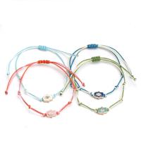 Pulsera De Encanto Ojo De Hamsa De Mano Turca Ajustable Para Hombres Y Mujeres Joyería De Moda Con Cadena Tejida Metálica Unisex - details 1