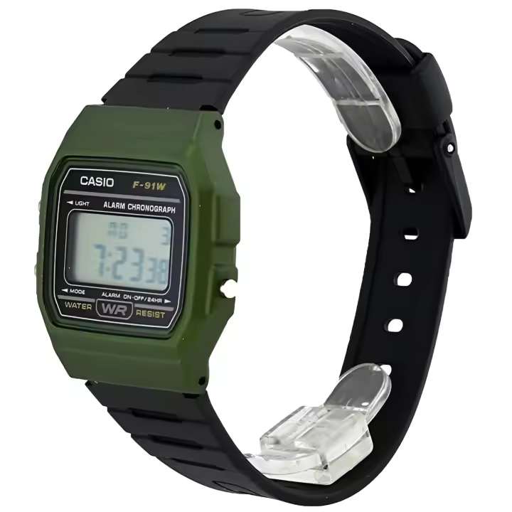 Reloj CASIO Vintage Informal digital F-91WM-3A 100% original - 1