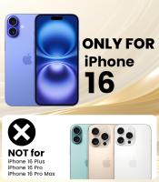 Funda protectora ultrafina de silicona suave estilo cartera a prueba de golpes y arañazos para iPhone 16 con ranura para tarjetas, transparente - details 0