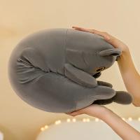 Juguete De Peluche Gato Largo 50cm Color Rosa Naranja Marrón Gris Suave Almohada De Pierna Para Dormir Peluche De Animal Pequeño Regalo - details 2