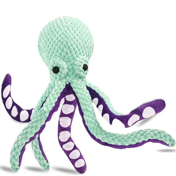 Juguete De Octopus De Peluche Para Perros Interactivo Con Sonido Anti-Demolición Compañero De Bricolaje Para Grandes Y Pequeños Perros Juguetes Para Aliviar La Boredom - 1