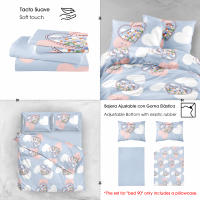 NQT Juego de Funda Nórdica Microfibra 3/4 Piezas Ultra Suave, Ligero y Transpirable para Cama 90/135/150 - 1 Funda Edredón 150x220cm/220x220/220x240, 1 o 2 Funda de Almohada 45x110cm/50x75/50x90 y Bajera Ajustable 90/135/150x200+25cm - details 0