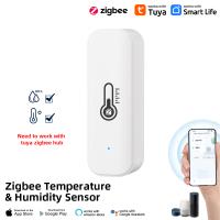 Sensor De Temperatura Y Humedad Zigbee Para Casa Inteligente Compatible Con Alexa Google Tuya Smart APP Monitoreo Remoto Var SmartLife - details 0