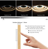 Tira de luces LED de atenuación para armario, lámpara de luz de fondo con Sensor de movimiento táctil manual, para estante de cocina, despensa, escaparate, dormitorio, 2835 - details 4