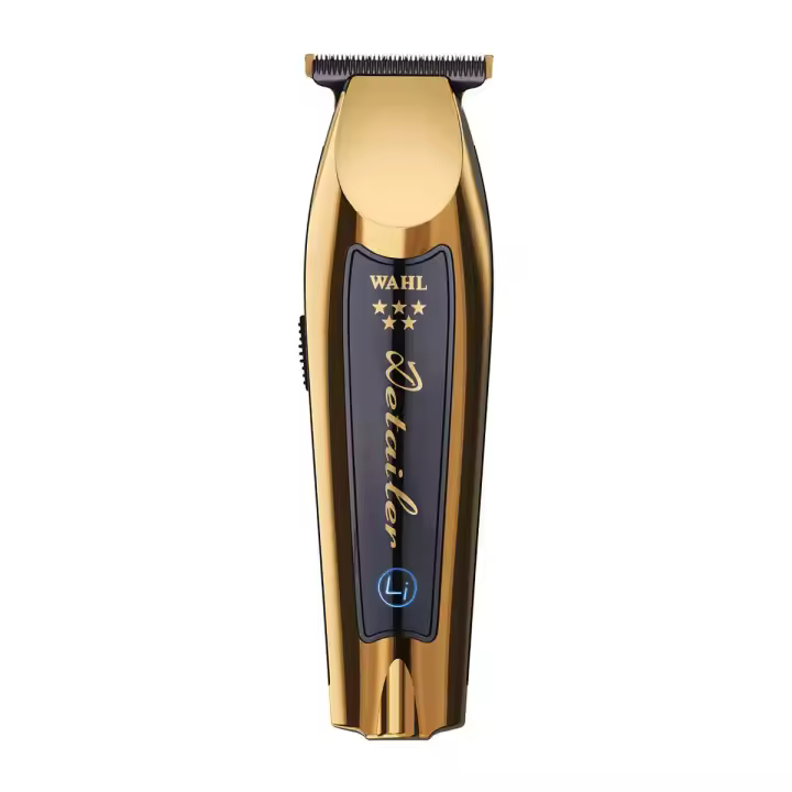 Wahl Detailer T-Wide Gold Cordless Li 5 Star Series Trimmer Máquina de Corte Inalámbrica Color Dorado - Cortapelos de Precisión Profesional Lithium-Ion Cuchillas Extra Wide T-Blade Ajuste Zero-Gap - 1