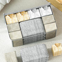 Bolsa De Almacenamiento Plegable Grande Y Multifuncional De No Tejido Para Ropa Cojines Juguetes Y Algodón De Peluche Organizador Portátil Para Armario - details 4