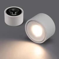 Spotlight LED Para Pared Y Techo Montaje Superficial Rotativo COB 5W 7W 9W 12W 15W Decoración Interior Hogar AC110V/220V - details 1